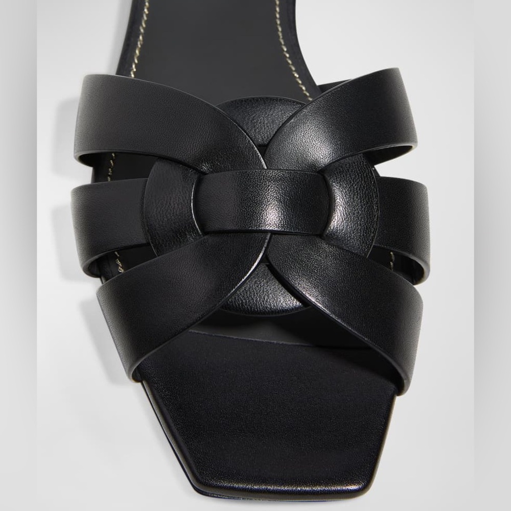 Saint Laurent Tribute Leather Sandal - Picture 4 of 16